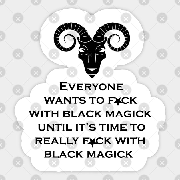 Black Magick Sass Sticker by DreMagiO